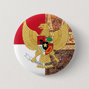 Emblem von Indonesien - Garuda Pancasila Button
