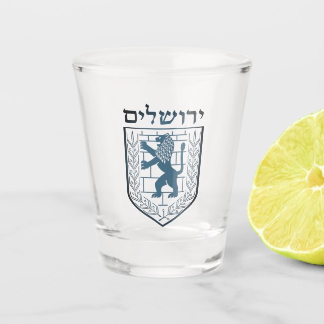 Emblem von Jerusalem Schnapsglas (Vorderseite)