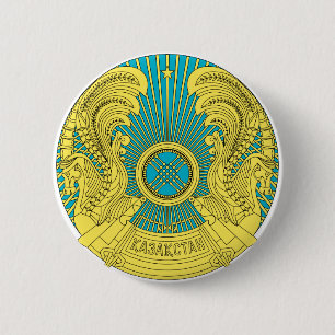 Emblem von Kasachstan Button