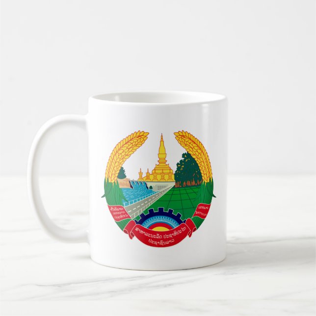 Emblem von Laos Kaffeetasse (Links)