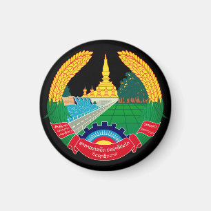 Emblem von Laos Magnet