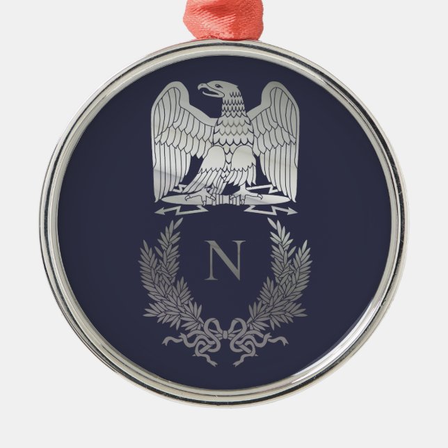 Emblem von Napoleon Bonaparte Silbernes Ornament (Vorne)