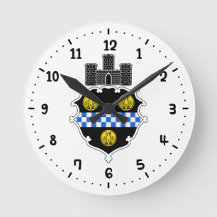 Emblem von Pittsburgh, Pennsylvania Square Wall Cl Runde Wanduhr