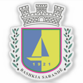 Emblem von Sarandë, Albanien Aufkleber