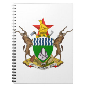 Emblem von Simbabwe Notizblock