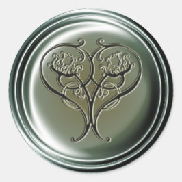 Embosed Heart Sticker