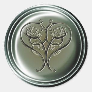 Embosed Heart Sticker