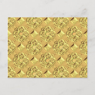Embossed Gold Foil Postkarte
