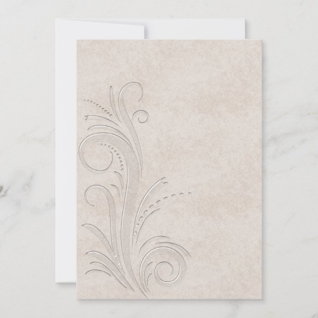 Embossed Illusion Debutante Ball Einladung (Vorderseite)