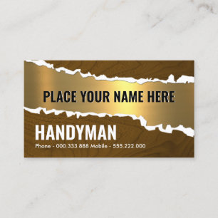 Embossed Name Handyman Visitenkarte