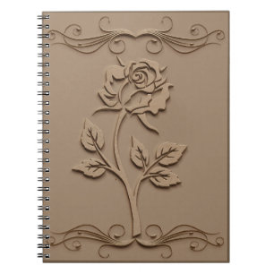 Embossed Rose Journal/Notebook Notizblock