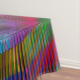 Embossed Spiralregenbogen und unordentliche Streif Tischdecke