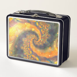 Embossed Sunshine Metall Brotdose