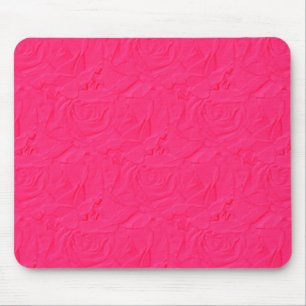 Embossed Textured Rose BUBBLEGUM PINK MOUSEPAD