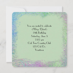 Embossed Watercolor Abstrakte Einladung