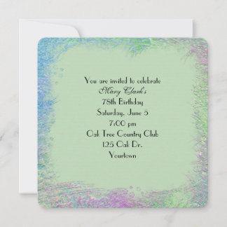 Embossed Watercolor Abstrakte Einladung