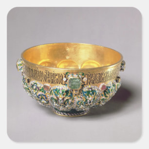 Embosses Bowl-Set Quadratischer Aufkleber