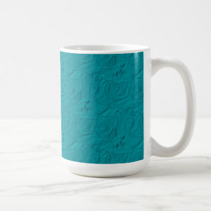 Embossete Rose AQUAMARINE Kaffee-Tasse Tasse