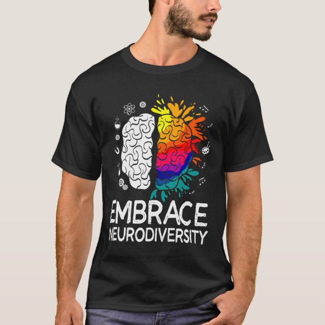 Embrace Adhd Autismus T-Shirt (Vorderseite)