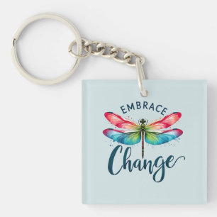 Embrace Change - Artistic Dragonfly Schlüsselanhänger