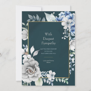 Embrace Condolence Card Einladung