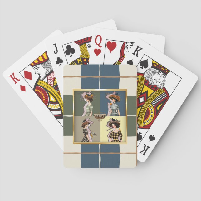 Embrace Deine Nestkarten (verschiedene Formen) Spielkarten (Rückseite)