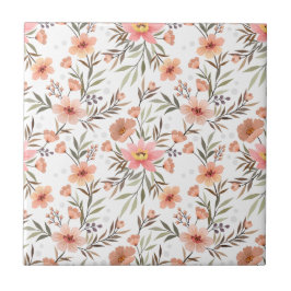 Embrace Elegance: Pink Boho Floral Fliese