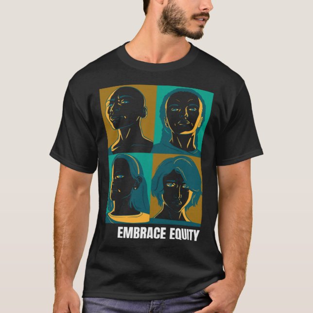 Embrace Equity Happy International Women s Day Cha T-Shirt (Vorderseite)