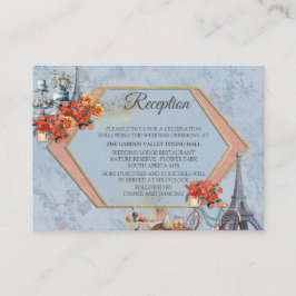 Embrace Französisch Land leben in Pale Blue Begleitkarte