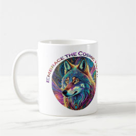 Embrace für den kosmischen Howl Wolf Kaffeetasse