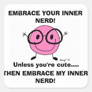 EMBRACE IHRE INNER NERD Stickers - Set von 20