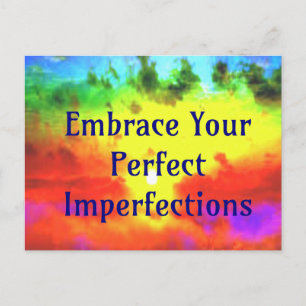 Embrace Ihre perfekte Fehlermeldung Postkarte