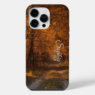 Embrace im Herbst - Ruhiger Waldweg Kunst P iPhone 14 Pro Max Hülle