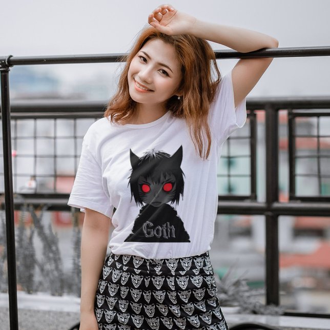 Embrace Mystique: Goth Anime Fusion T-Shirt (Von Creator hochgeladen)