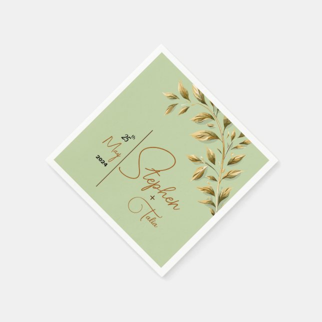 Embrace Natural Elegance Serviette (Ecke)