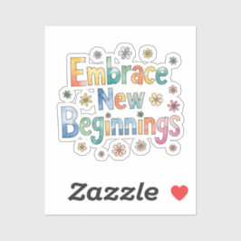 Embrace - neue Anfänge Aufkleber