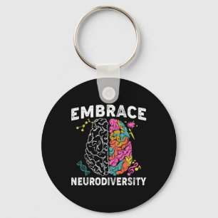 Embrace Neurodiversity ADHD Autismus Bewusstsein Schlüsselanhänger