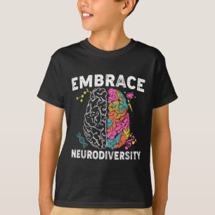 Embrace Neurodiversity ADHD Autismus Bewusstsein T-Shirt