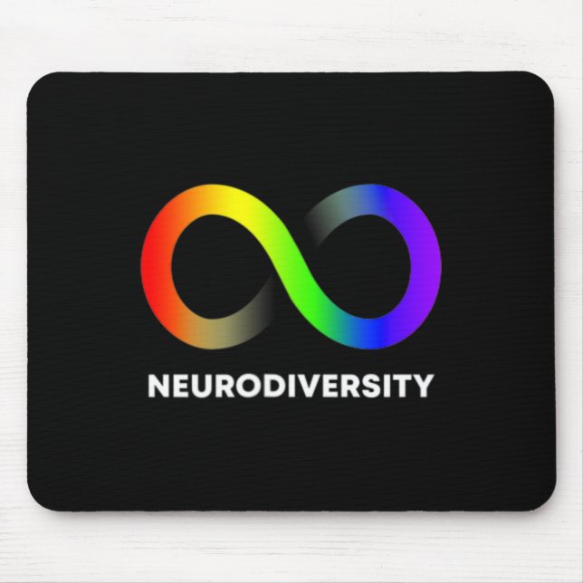 Embrace Neurodiversity-Autismus Adhd Asd Infinity  Mousepad (Vorne)