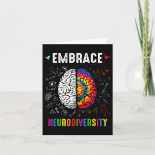 Embrace Neurodiversity Autismus Bewusstsein Asse M Karte