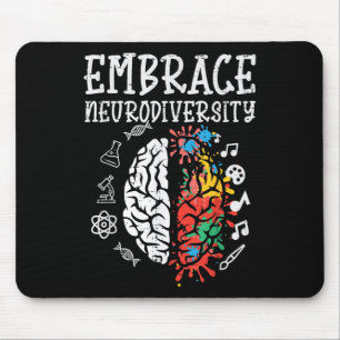 Embrace Neurodiversity Autismus Bewusstsein Asse M Mousepad