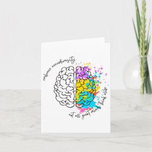 Embrace Neurodiversity-Autismus-Bewusstsein Karte