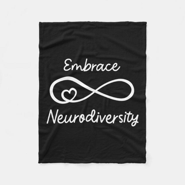 Embrace Neurodiversity-Autismus Sensibilisierungsl Fleecedecke (Vorderseite)