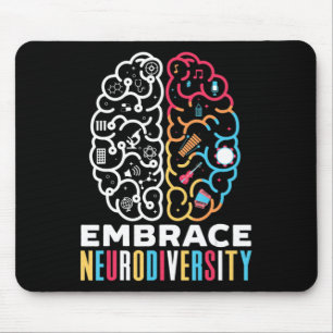 Embrace Neurodiversity-Design für eine Autismus-Aw Mousepad
