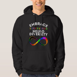 Embrace Neurodiversity-Gehirn Embrace Adhd Autismu Hoodie