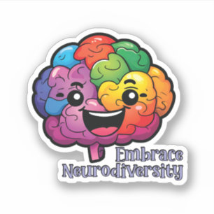 Embrace Neurodiversity Neurodivere Sensibilisier Aufkleber