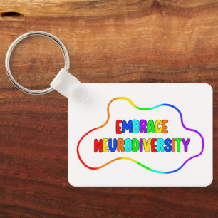 Embrace Neurodiversity   Neurodivere Sensibilisier Schlüsselanhänger