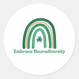 Embrace Neurodiversity-Round-Aufkleber Runder Aufkleber