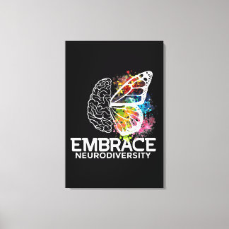 Embrace Neurodiversity - und Bewusstsein Leinwanddruck