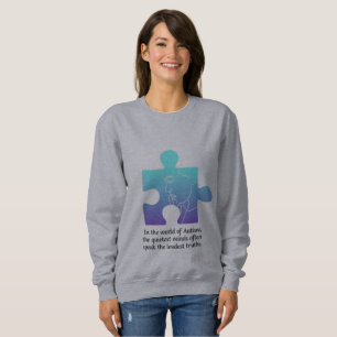 Embrace Neurodiversity Wird Autism Awareness Puzzl Sweatshirt
